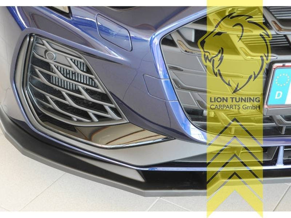 Rieger front bumper splitter valance Audi A3 GY Facelift S Line S3 Black Matte