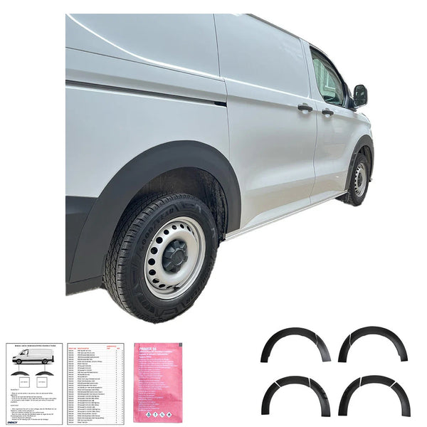 OW Fender Flares Wide Arch Kit FORD Transit Custom Mk2 2023+ ABE TUV Black ABS