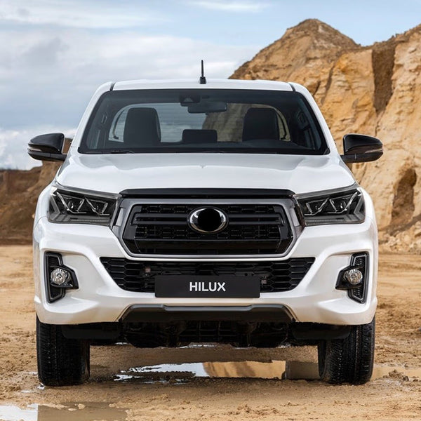 VLAND EU Pair Toyota Hilux Revo 15-20 LED DRL Seq Lightbar Headlights RHD / LHD