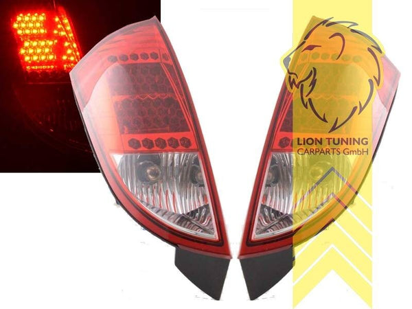 LT Pair LED Rear lights Ford Focus 1 DAW DBW 98-04 hatchback black smoke LHD