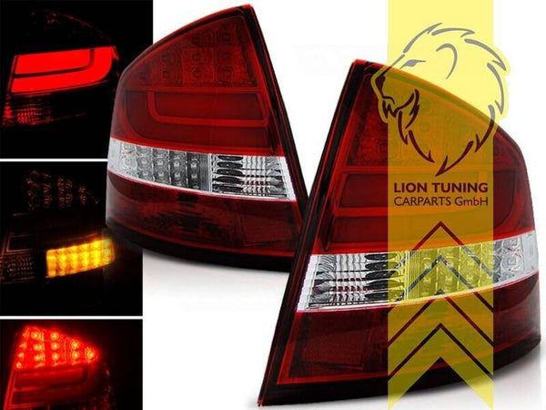 LT Set LED REAR LIGHTS LAMPS TAIL Skoda Octavia 2 MK2 1Z 1Z3 04-13 Limo red LHD