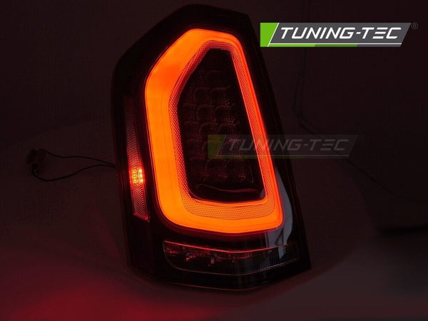 TT LED Lightbar Rear Tail Lamps CHRYSLER 300C 11-14 SMOKE LHD