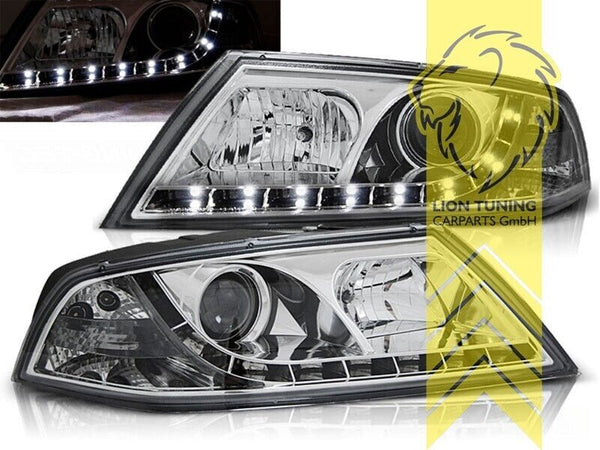 LT Pair XENON HID Lightbar Headlights Skoda Octavia MK2 2 1Z 1Z3 1Z5 04-08 LHD