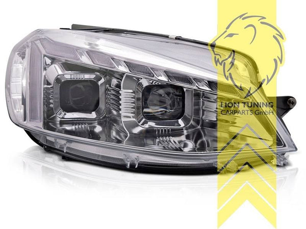 LT Pair LED DRL Lightbar Headlights VW Golf 7 5G1 BE1 BA5 Limo Variant chrom LHD