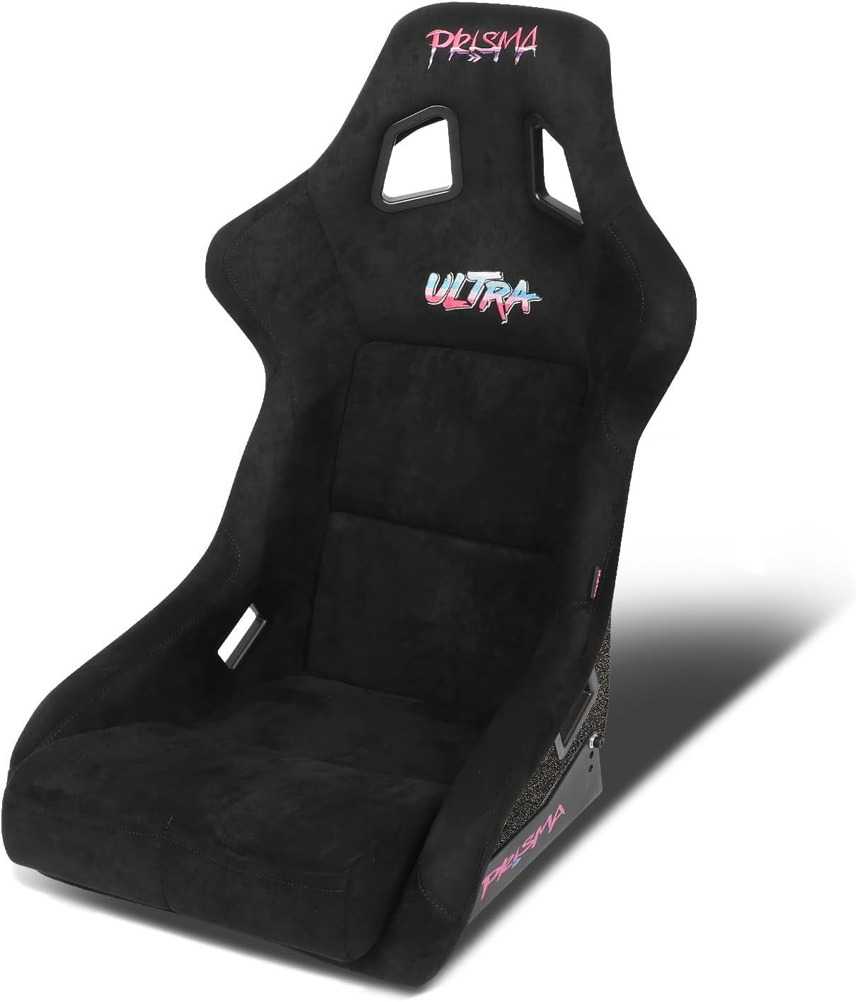 x1 Individual NRG Prisma NRG-FRP-302BK-ULTRA Bucket Seat L Black Side Mounts