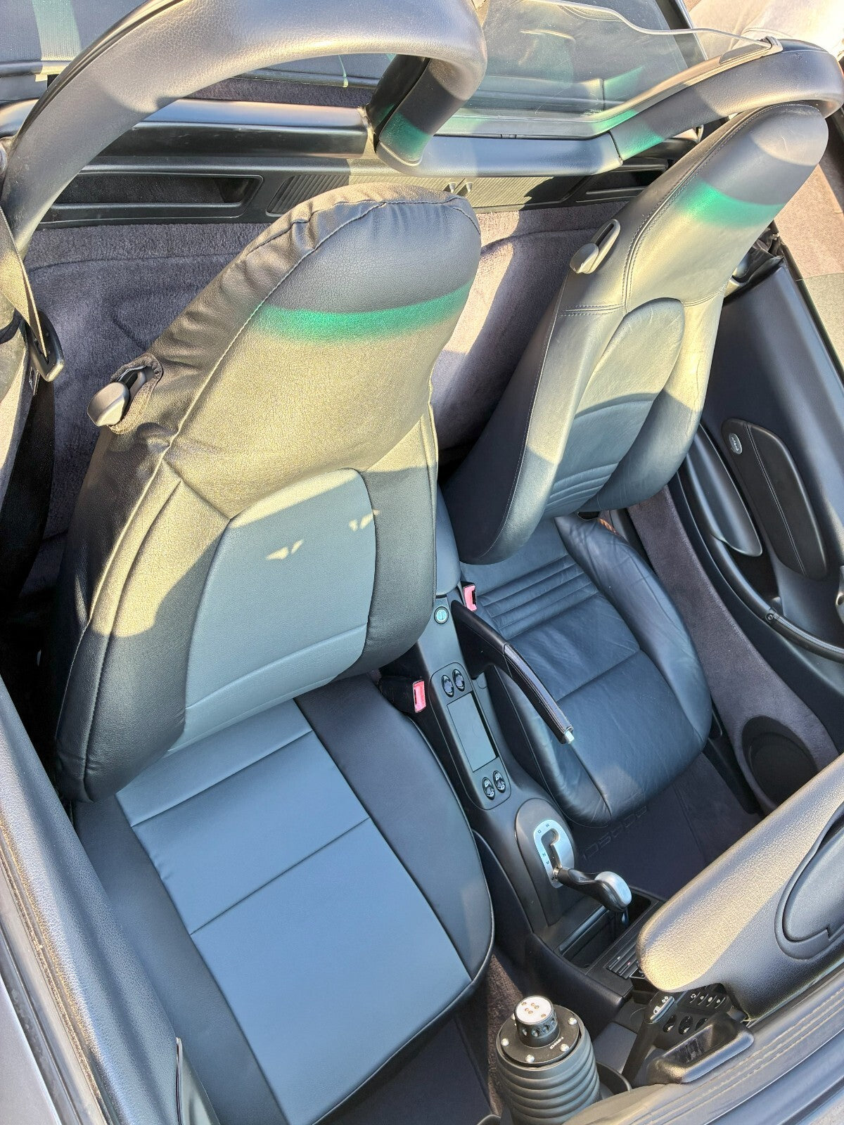 UK NEW X2 (A Pair/Set) Porsche 986 Boxster 97-04 Black & Grey Custom Fit Seat Covers for OE Factory Seats