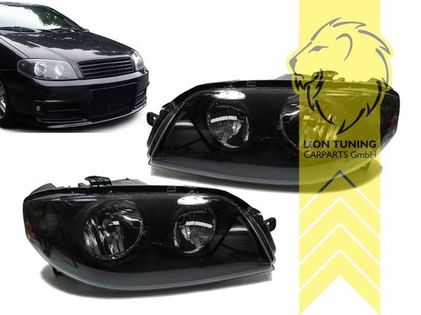 LT Pair Halogen Aftermarket Headlights Fiat Punto 2 188 black 03-07 LHD