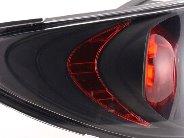 FK Pair Halogen Tail Lamps Rear Lights Peugeot 206 2 MK2 99-06 Black 3/5dr LHD