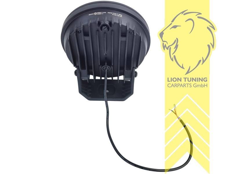 LT x2 7" Hella Chrome Blade Universal LED Auxiliary High Beam Fogs Headlights