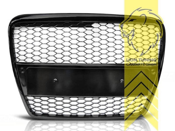 LT Front Bumper radiator grille for Audi A6 C6 4F Limo Avant black S RS S-Line