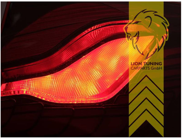 LT Pair LED REAR LIGHTS Lightbar DRL BMW 3 Series F30 + LCI sedan smoke LHD