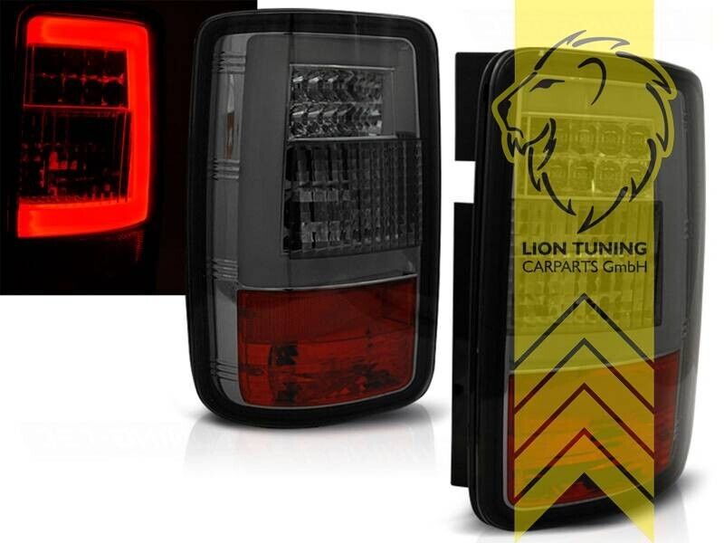 LT Set LED Lightbar REAR LIGHTS Tail Lamps VW Caddy 3 04-15 black smoke LHD