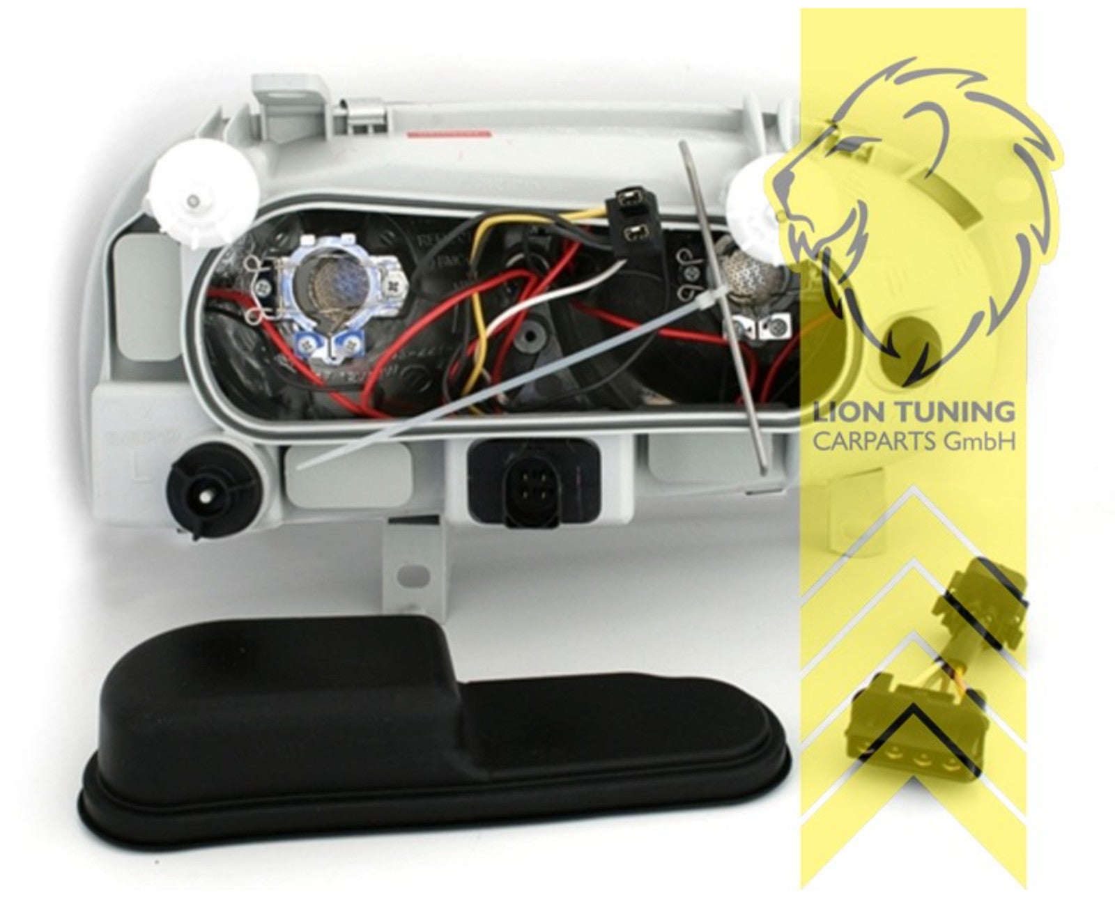 LT Pair LED DRL Angel Eye Halo Ring Headlights VW Golf 3 Sedan Cabrio chrome LHD