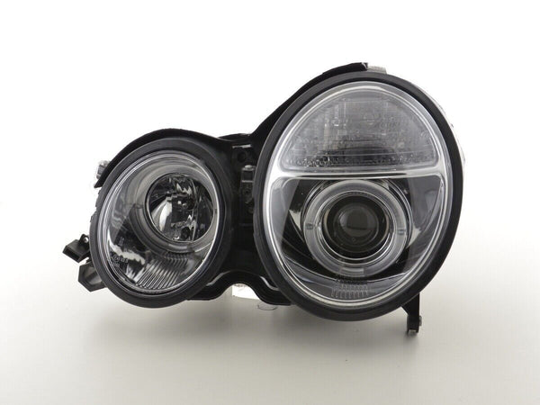 FK LED DRL Projector Halo Headlights Mercedes E-Class W210 210 99-01 RHD