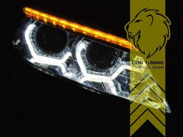 LT LED DRL Lightbar Halo Headlights BMW Z4 E89 09+ Roadster Coupe Xenon AFS LHD