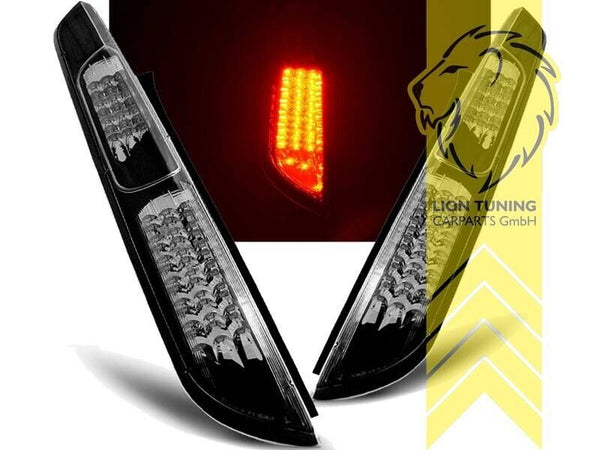 LT Pair LED Lightbar Rear lights Tail Ford Focus 2 facelift hatchback black LHD