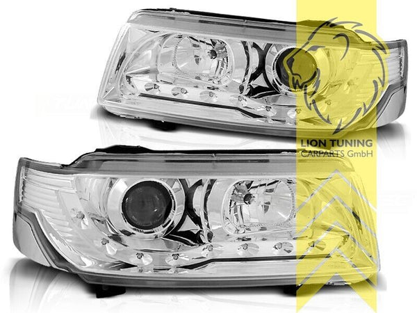 LT LED DRL Lightbar Halo Headlights VW Passat B3 35i sedan variant chrome