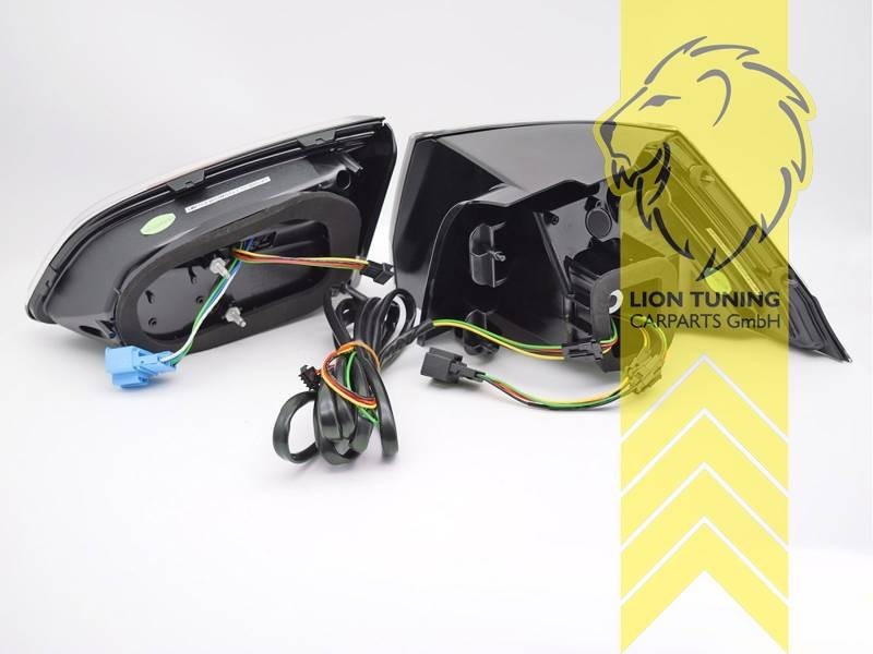 LT Pair LED REAR LIGHTS Tail VW Golf 7 BA5 17-19 Facelift Variant black red LHD