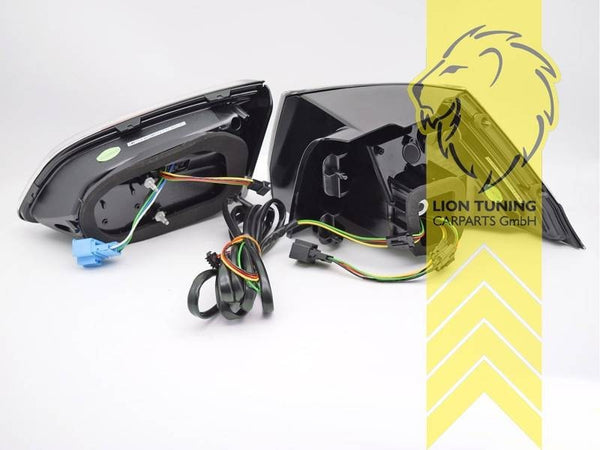 LT Pair LED REAR LIGHTS Tail VW Golf 7 BA5 17-19 Facelift Variant black red LHD