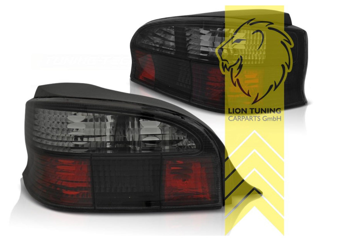 LT Pair Halogen Rear lights Tail Lamps Citroen Saxo black smoke S0 S1 1 MK1 LHD