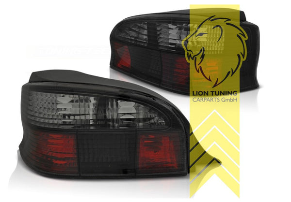 LT Pair Halogen Rear lights Tail Lamps Citroen Saxo black smoke S0 S1 1 MK1 LHD