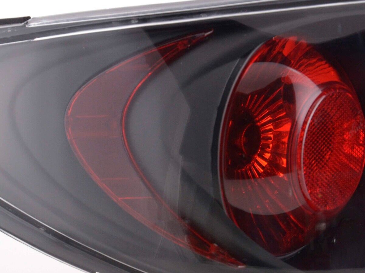 FK Pair Halogen Tail Lamps Rear Lights Peugeot 206 2 MK2 99-06 Black 3/5dr LHD