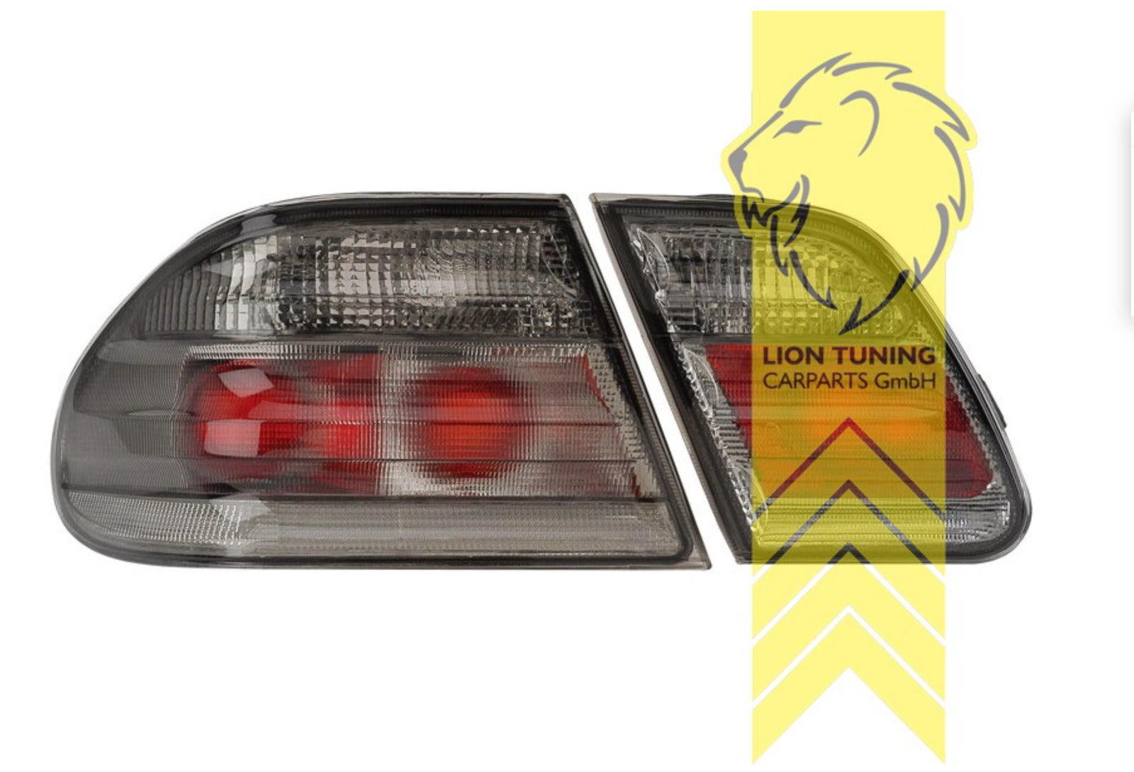 LT Pair Halogen Rear Lights Mercedes W210 sedan saloon E-Class black LHD