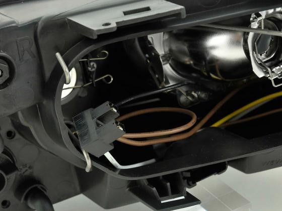 FK DEPO Pair Halogen Headlights Audi A4 type B5 95-99 black Universal RHD / LHD