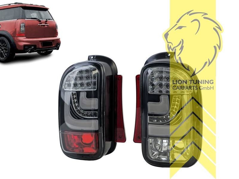 LT Pair LED Lightbar Rear Lights Mini Clubman R55 07-14 Black LHD