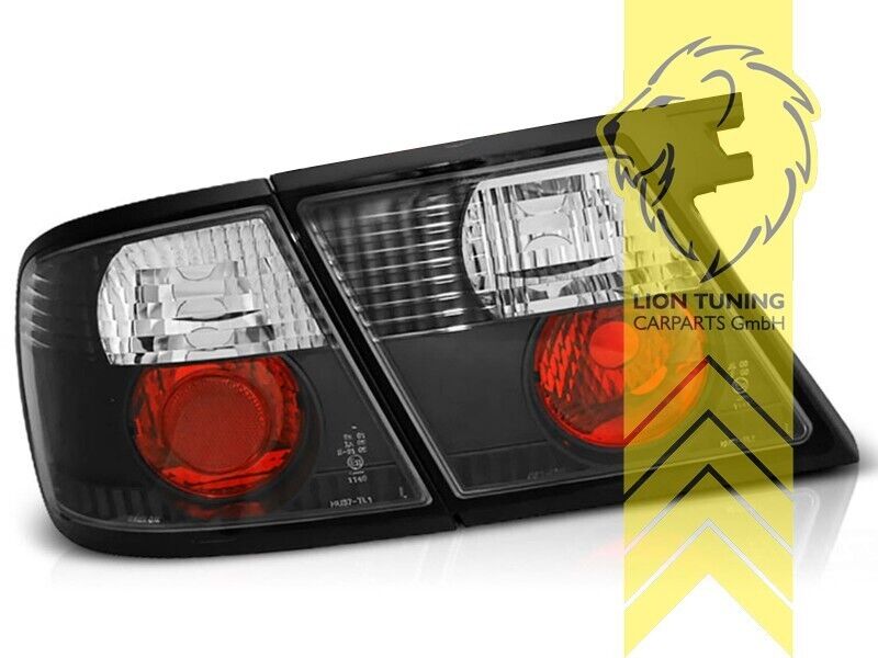 LT Pair Halogen Rear Lights Tail Lamps Nissan Primera P11 Hatchback Black LHD