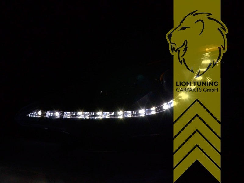 LT Pair LED DRL Lightbar Headlights Peugeot 207 207CC Cabrio Break black LHD