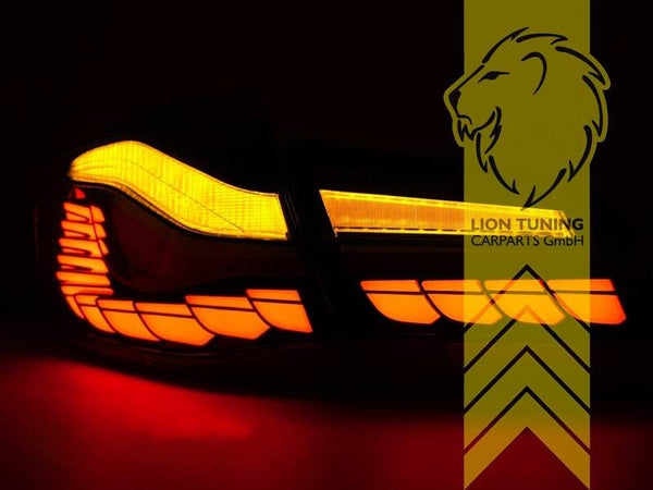 LT Pair LED Lightbar DRL Rear Lights Tail BMW 5 Series F10 Sedan black smoke LHD