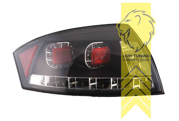 LT LED DRL Lightbar Rear Lights Tail Lamps Audi TT 8N Coupe Cabrio black LHD