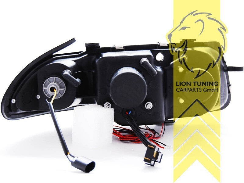 LT Pair LED DRL Angel Eye Headlights Opel Vauxhall Opel Astra F 91-94 chrome LHD