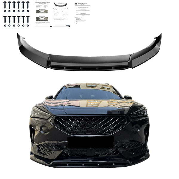 OW Front Bumper Splitter CUPRA Formentor 20-24 ABS Gloss Black