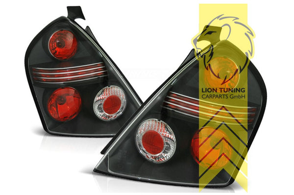 LT Pair LED DRL Lightbar Halo Ring Rear Lights Fiat Stilo 192 black LHD