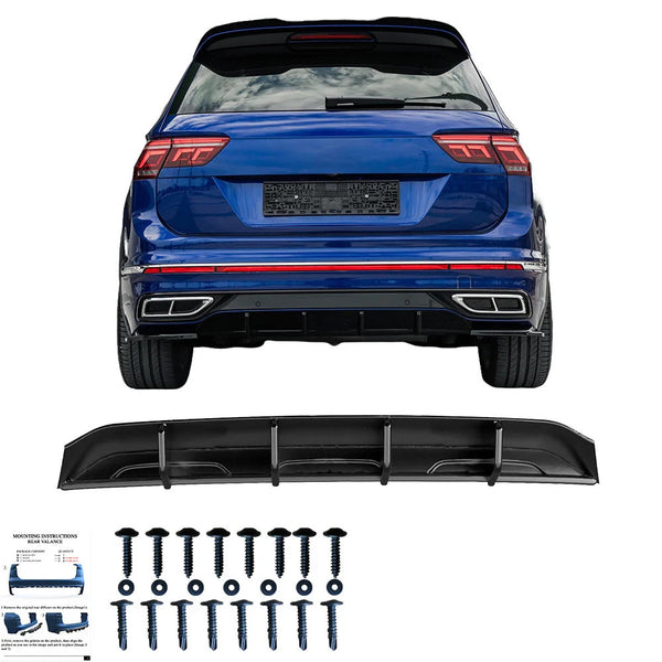 OW Body Body Styling Kit ABS Black Gloss VW Tiguan R-Line Mk2 Facelift 20-24