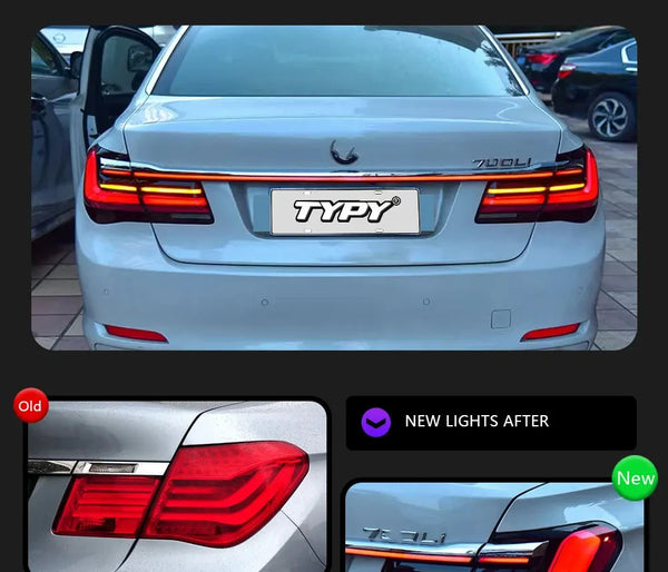 TYPY Pair LED BMW 7 Series 09-15 F01 F02 Style G12 Rear Lights Dynamic Tail LHD