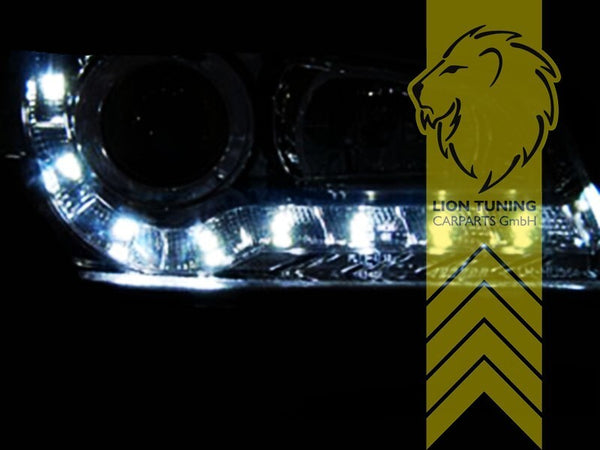 LT LED DRL Lightbar Halo Ring Headlights Seat Ibiza 6K2 Cordoba black 99-02 LHD