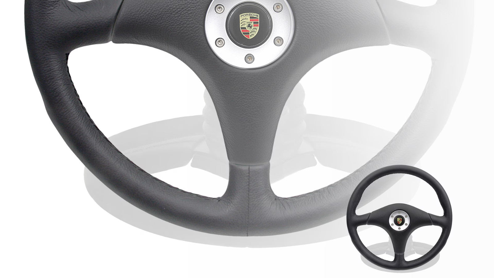 Genuine Porsche Sports steering wheel without airbag Black 911 G Carrera Turbo 964 RS