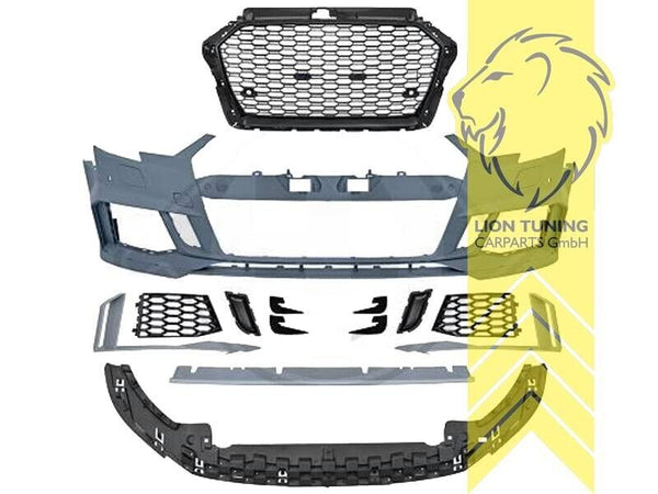 LT Front bumper & grilles Audi A3 8V 8VA Sportback S-Line S3 Grille PDC 16-20