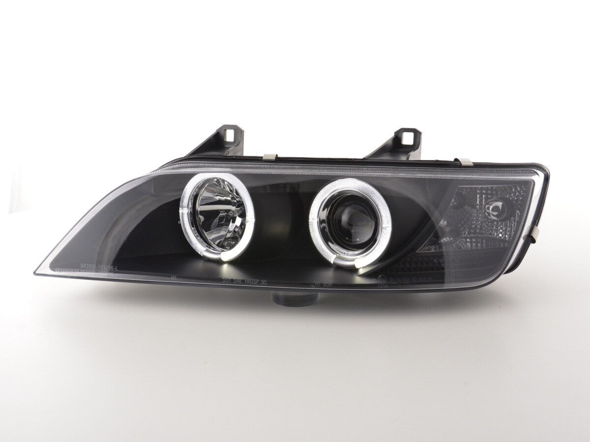 UK FK Pair LED DRL Lightbar Halo Angel Eye Headlights BMW Z3 E37 96-02 black LHD