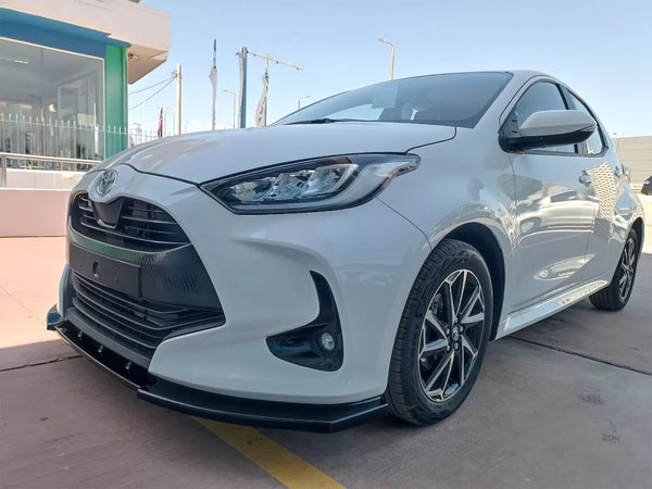 Motordrome Front Bumper Lower Splitter Toyota Yaris Mk4 20+ Gloss Black