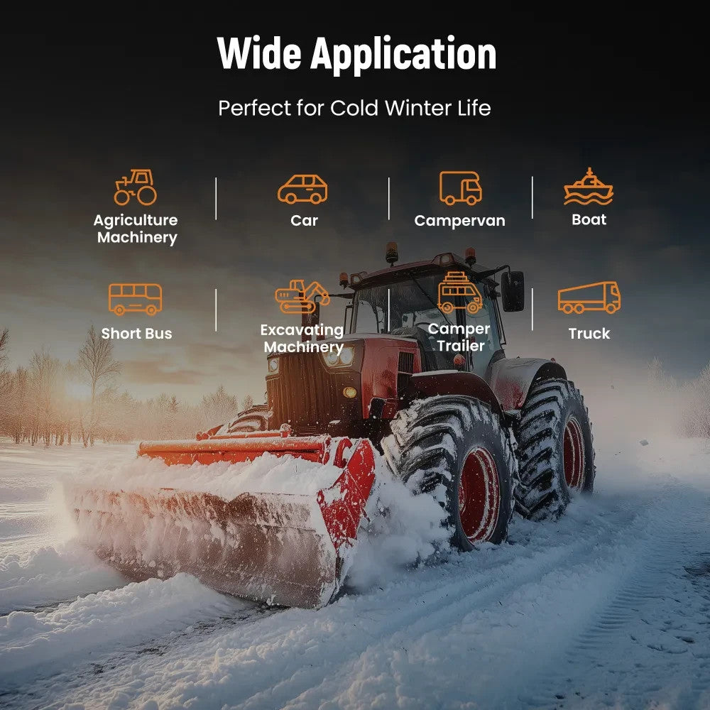 MXPR Air diesel Heater LCD 2KW 12V Trucks Motorhomes Campervan SUV App Start Up