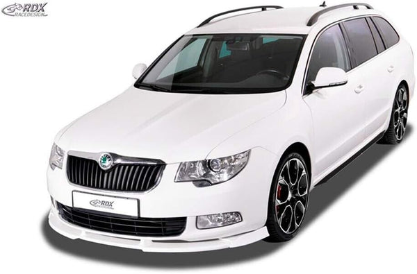 RDX Front Bumper Splitter Lip Spoiler Valance Aero Skoda Superb 2 3T 08-13 PU