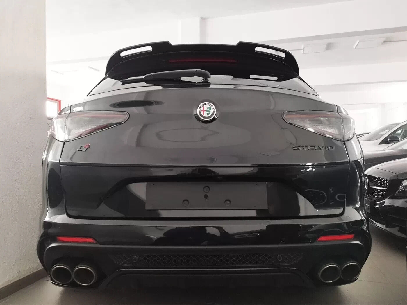 Motordrome Design Alfa Romeo Stelvio Mk1 Roof Rear Boot Hatch Spoiler Wing