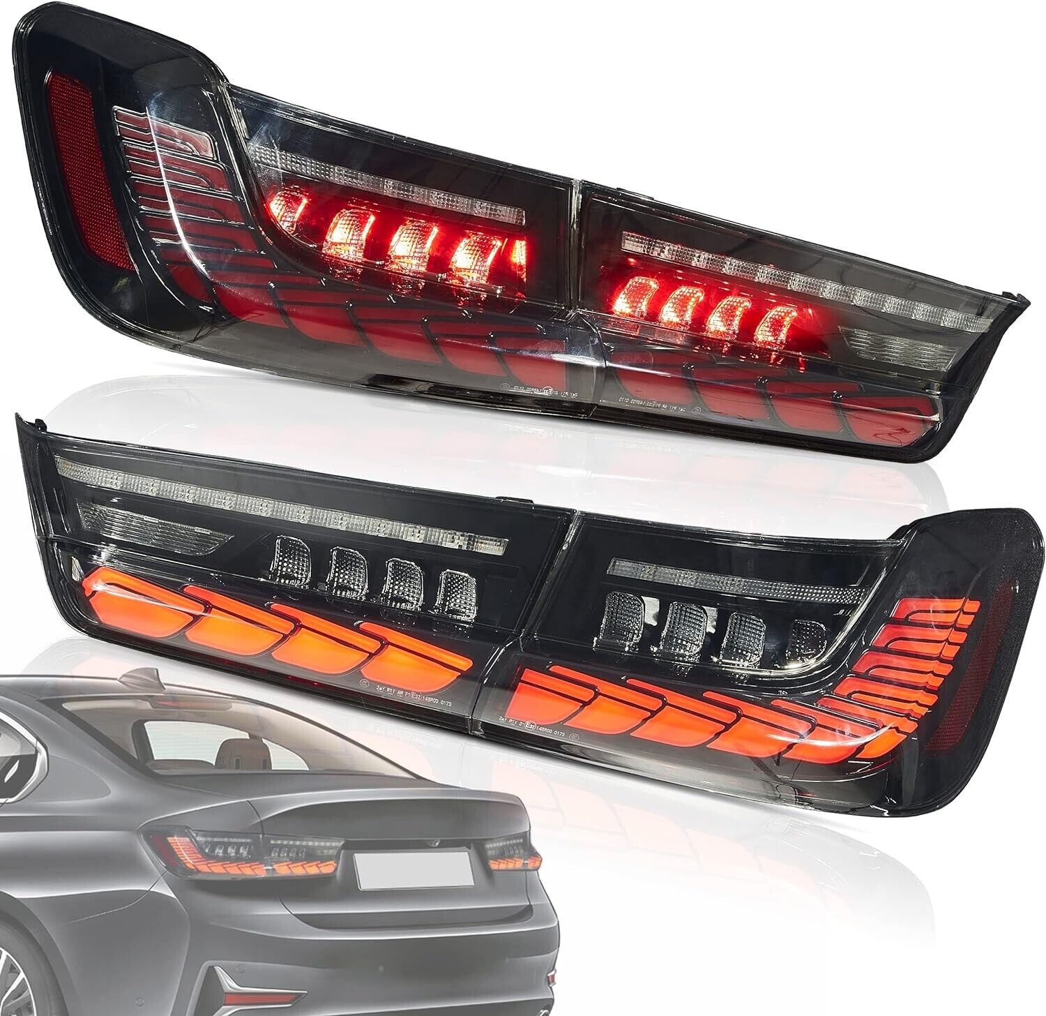 UK VLAND OLED Rear Tail Lights 19-22 BMW 3 Series G20 M3 G28 GTS 330i M340i SEQ