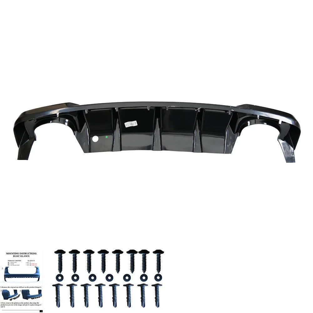 OW Rear Diffuser Diffusor AUDI RS3 Sportback 8V 2015-2016 Gloss Black