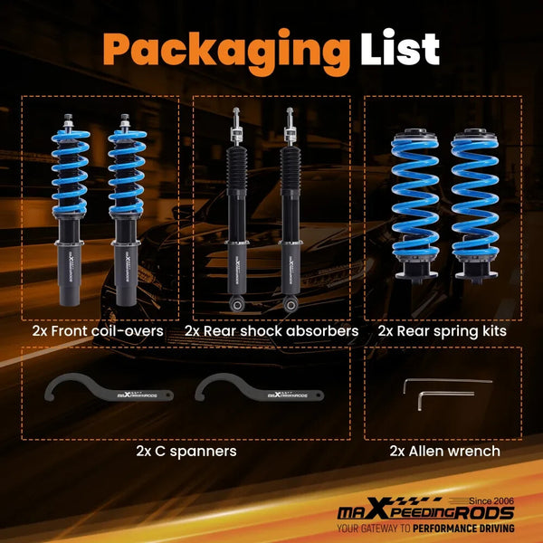 MXPR 24WAY Pro Performance Lowering Coilovers VW T6  VW MK5 MK6 GOLF JETTA 06-14