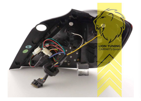 UK LT Pair LED Lightbar Rear Lights Vauxhall Opel Astra H L48 04-09 Facelift Black LHD